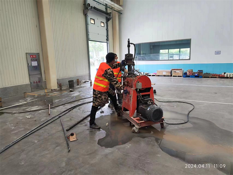 中方厂房地面下沉塌陷注浆加固施工